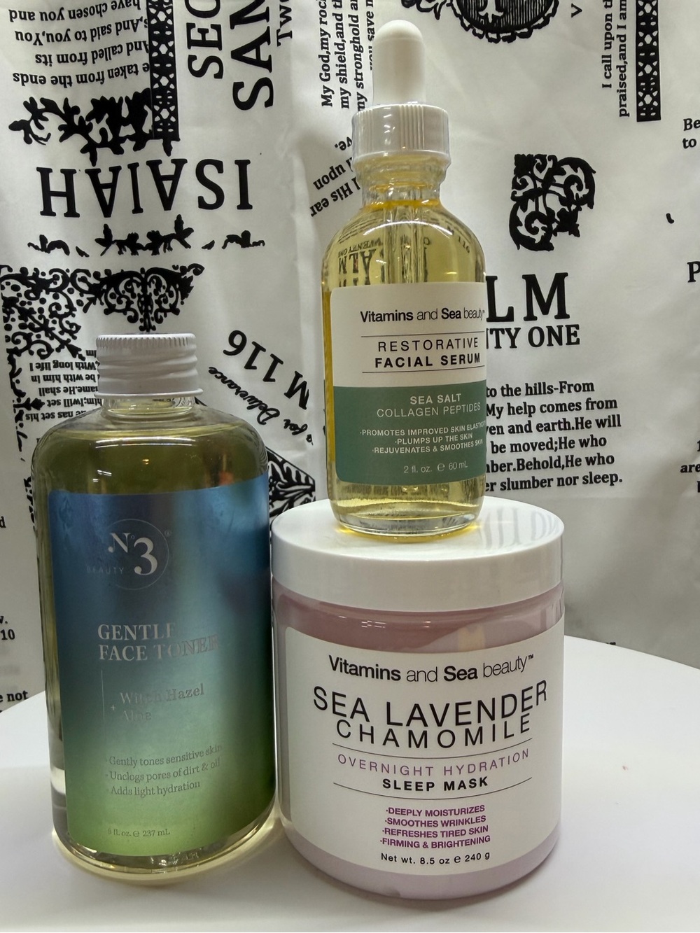 Sea Lavender Chamomile Sleep Mask Bundle